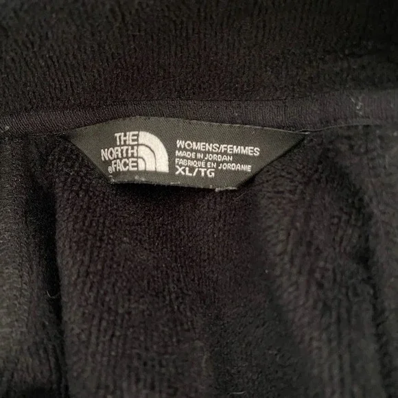 The North Face Black Zip Up Jacket Lined Mock Neck Womens Size XL - Picture 3 of 6